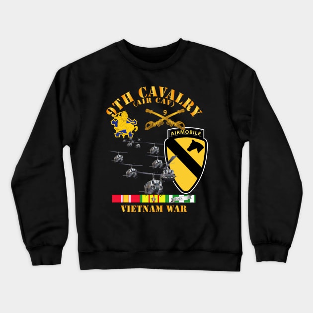 9th Cavalry (Air Cav) - 1st  Cav Division w SVC Crewneck Sweatshirt by twix123844